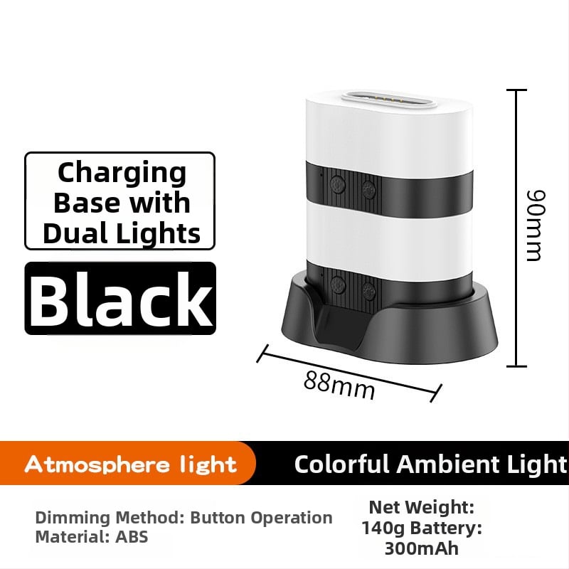 RGB магнитна настолна лампа с USB презареждане и плавно димиране за атмосферично осветление
