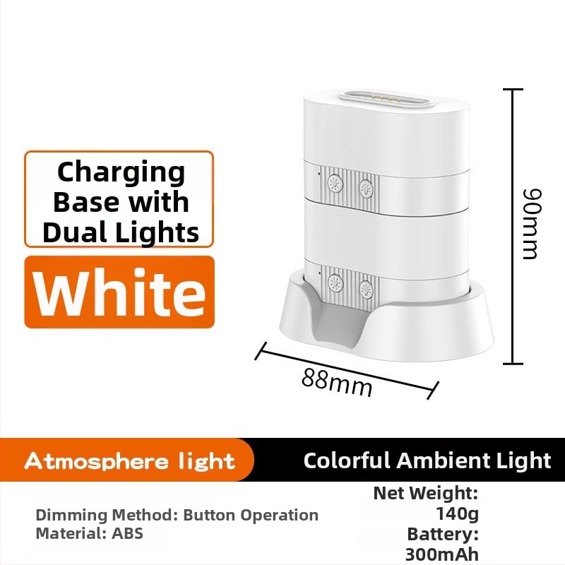 RGB магнитна настолна лампа с USB презареждане и плавно димиране за атмосферично осветление
