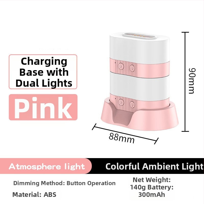 RGB магнитна настолна лампа с USB презареждане и плавно димиране за атмосферично осветление