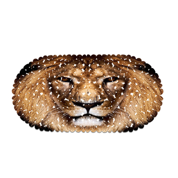 Баня подложка за пода - PVC, овална форма, антихлъзгаща се, водоустойчива, с печатно лого