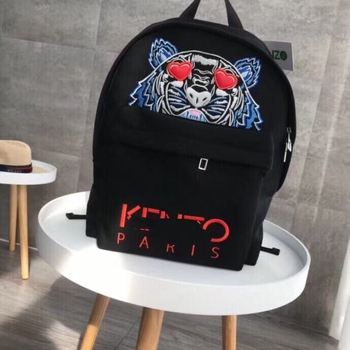 Rucsac cu broderie cap de tigru, rucsac din nailon pentru laptop, unisex, compatibil cu 14 inch, curea cu pernă de aer