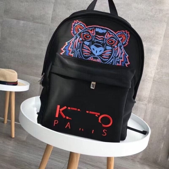 Rucsac cu broderie cap de tigru, rucsac din nailon pentru laptop, unisex, compatibil cu 14 inch, curea cu pernă de aer