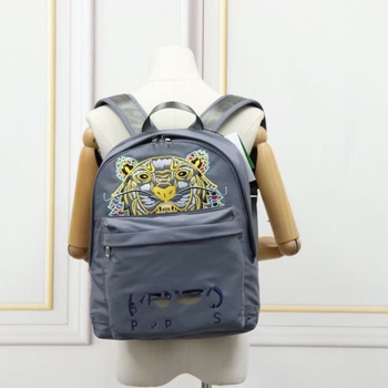 Rucsac cu broderie cap de tigru, rucsac din nailon pentru laptop, unisex, compatibil cu 14 inch, curea cu pernă de aer