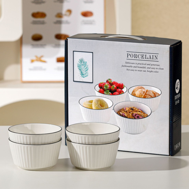 Porcelanski nordijski set zdjela i tanjura s nepravilnim oblikom, promjer 19–19,9 cm, pogodna za mikrovalnu pećnicu, tiskanje logotipa dostupno, lansiran 2025.