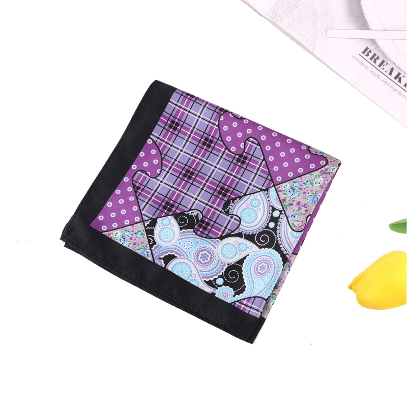 Kabatas lakats jakušanai ar Cashew Flower Puzzle rakstu, poliestera diegs, druka, brīvīgs stils, universāls