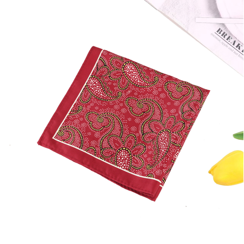 Kabatas lakats jakušanai ar Cashew Flower Puzzle rakstu, poliestera diegs, druka, brīvīgs stils, universāls