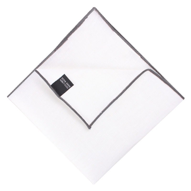 Showa batistă de buzunar din in pentru costum bărbătesc, țesătură simplă, țesătură vopsită, vara 2025