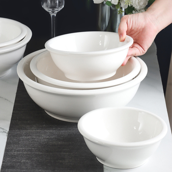 Vas ceramic pentru supă și tăiței, rotund, compatibil cu cuptorul cu microunde, stil modern minimalist