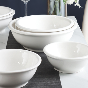 Vas ceramic pentru supă și tăiței, rotund, compatibil cu cuptorul cu microunde, stil modern minimalist