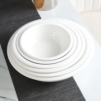 Vas ceramic pentru supă și tăiței, rotund, compatibil cu cuptorul cu microunde, stil modern minimalist