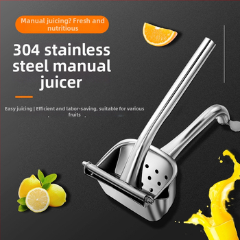Storcător manual din oțel inoxidabil 304 pentru lămâie și rodie – multifuncțional, uz casnic