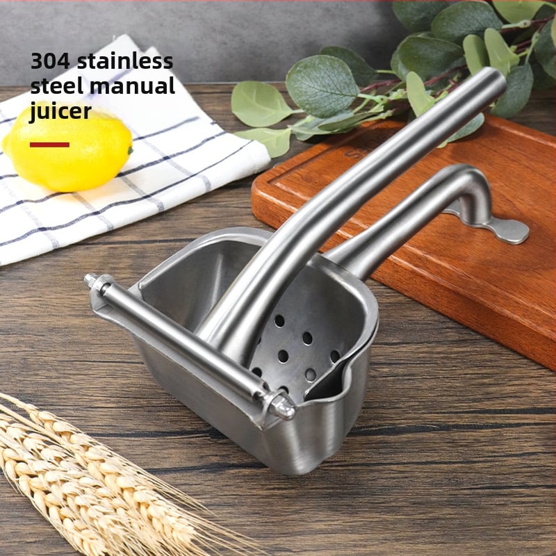 Storcător manual din oțel inoxidabil 304 pentru lămâie și rodie – multifuncțional, uz casnic