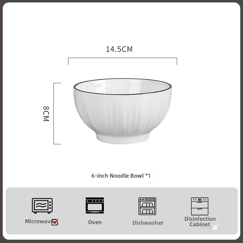 Porcelánová súprava misiek - kruhová, moderný minimalistický štýl; obsahuje misa, misu na ryžu, tanier a paličky; vhodné do mikrovlnky; povrch pod glazúrou.