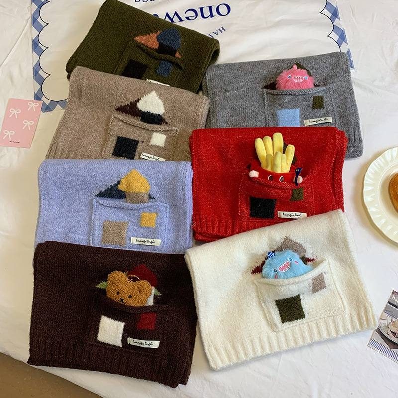 Kabatas adījuma šalle no vilnas maisījuma, warp adīšana, saglabā siltumu, Ziemas 2025, izcelsme Hangzhou