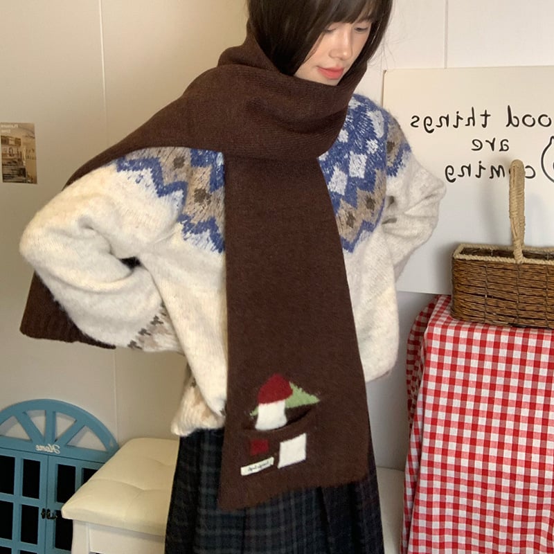 Kabatas adījuma šalle no vilnas maisījuma, warp adīšana, saglabā siltumu, Ziemas 2025, izcelsme Hangzhou