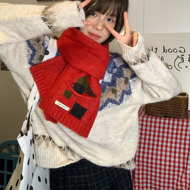 Kabatas adījuma šalle no vilnas maisījuma, warp adīšana, saglabā siltumu, Ziemas 2025, izcelsme Hangzhou