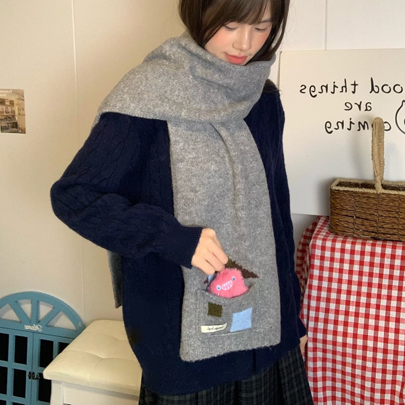 Kabatas adījuma šalle no vilnas maisījuma, warp adīšana, saglabā siltumu, Ziemas 2025, izcelsme Hangzhou