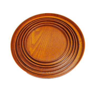 Кръгла MDF тава за чай - серия Plate, ретро стил, обработка по поръчка, отпечатано лого, пусната през 2023 г.