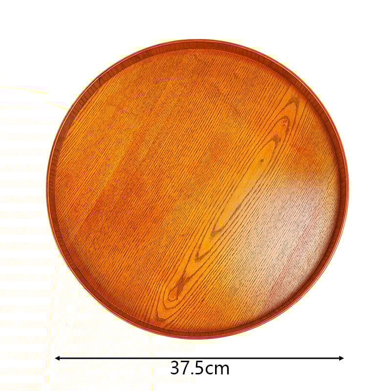 Кръгла MDF тава за чай - серия Plate, ретро стил, обработка по поръчка, отпечатано лого, пусната през 2023 г.