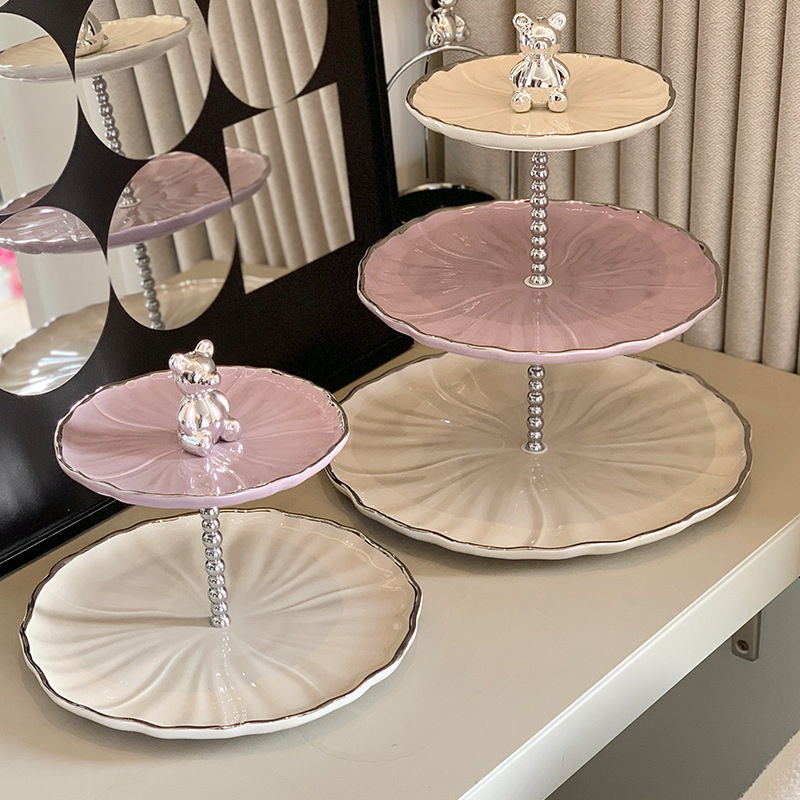 Porcelanski tanjur za voće – lagani luksuzni retro stil, Yisimei, jesen 2023