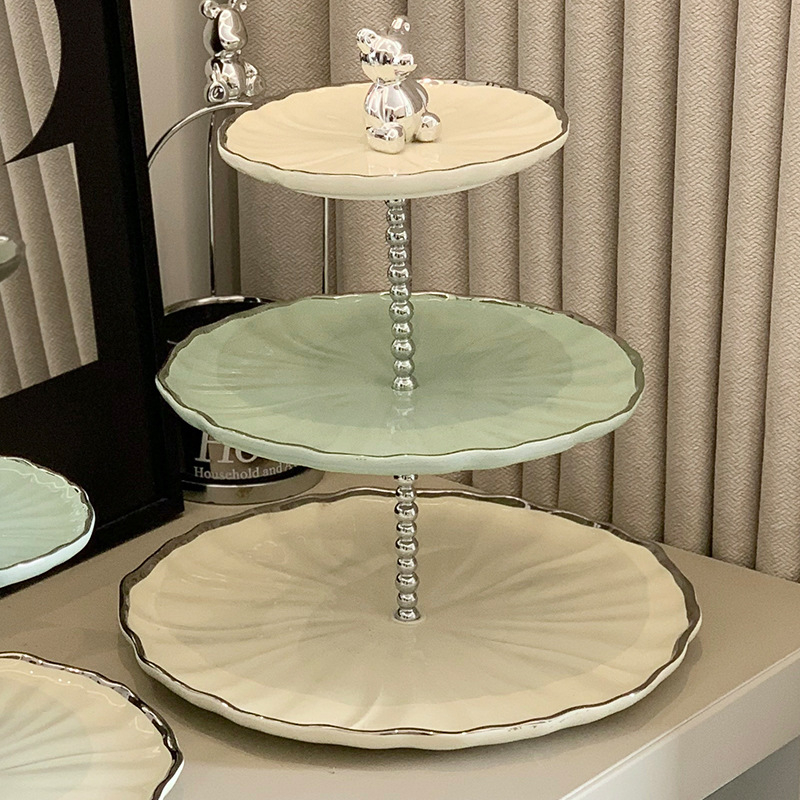 Porcelanski tanjur za voće – lagani luksuzni retro stil, Yisimei, jesen 2023