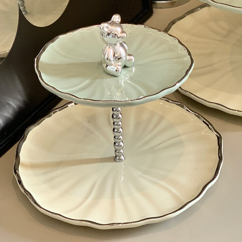 Porcelanski tanjur za voće – lagani luksuzni retro stil, Yisimei, jesen 2023