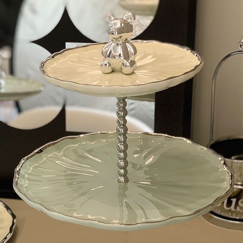 Porcelanski tanjur za voće – lagani luksuzni retro stil, Yisimei, jesen 2023