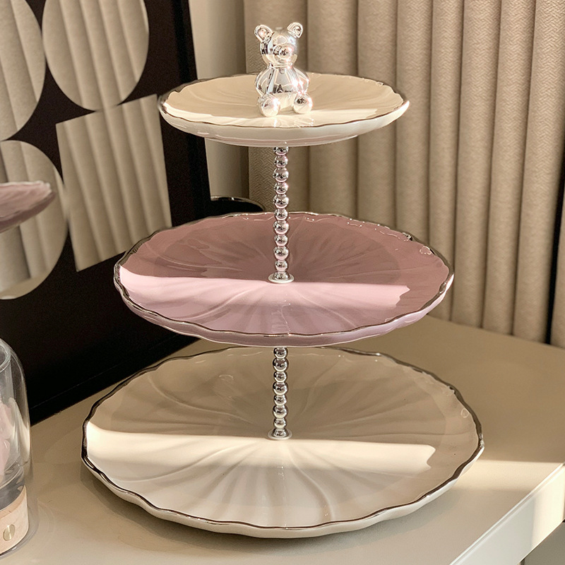 Porcelanski tanjur za voće – lagani luksuzni retro stil, Yisimei, jesen 2023
