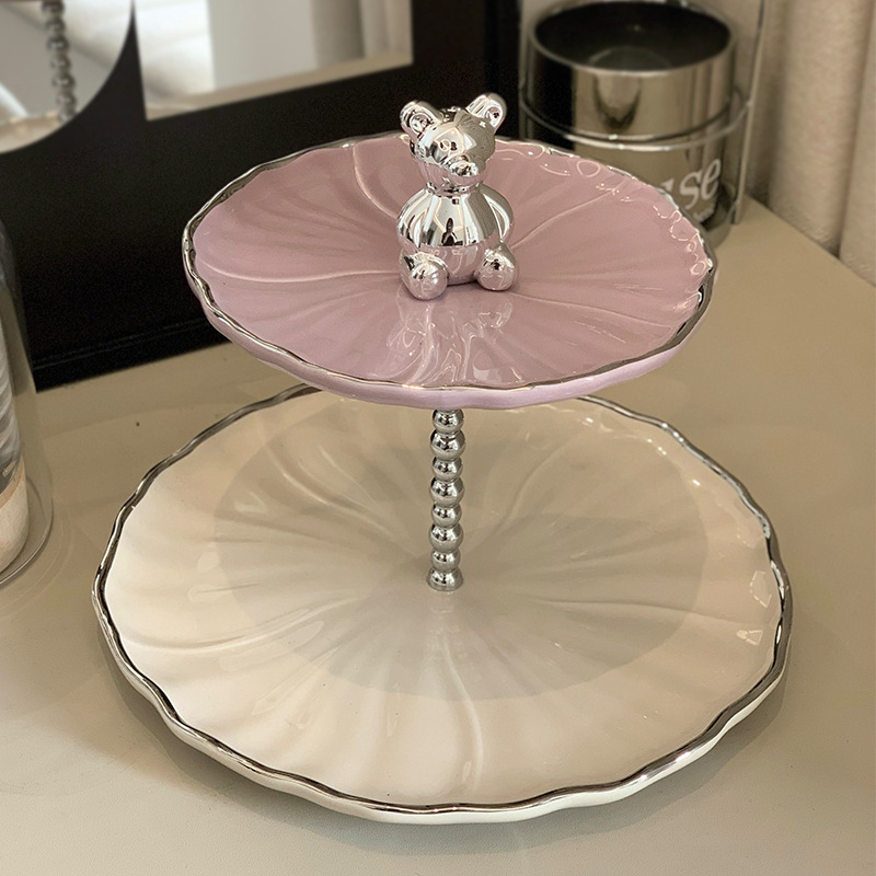 Porcelanski tanjur za voće – lagani luksuzni retro stil, Yisimei, jesen 2023