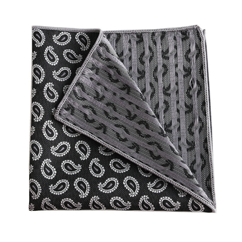 Vīriešu kabatas šalle ar džakarda rakstu, kārains raksts, poliesteris, neformāls stils