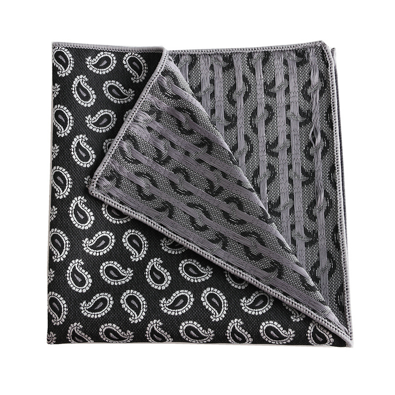 Vīriešu kabatas šalle ar džakarda rakstu, kārains raksts, poliesteris, neformāls stils