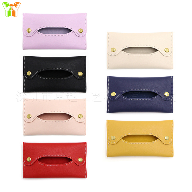 Δερμάτινη μικρή θήκη για χαρτοπετσέτες | Συμβατή με αποσπώμενες χαρτοπετσετες | Διάφορες χρήσεις | Μοντέλο XY24102417 | Για αυτοκίνητο, σαλόνι, μπάνιο