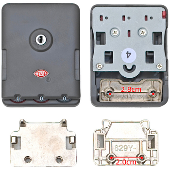 Κλειδαριά αποσκευών – TSA εγκεκριμένη συνδυαστική κλειδαριά, ABS περίβλημα, Κωδικός προϊόντος 002, Καλοκαίρι 2023