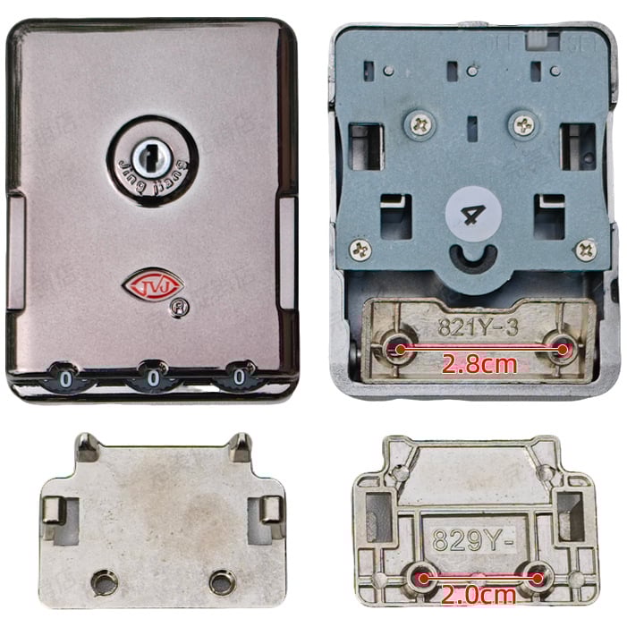 Κλειδαριά αποσκευών – TSA εγκεκριμένη συνδυαστική κλειδαριά, ABS περίβλημα, Κωδικός προϊόντος 002, Καλοκαίρι 2023