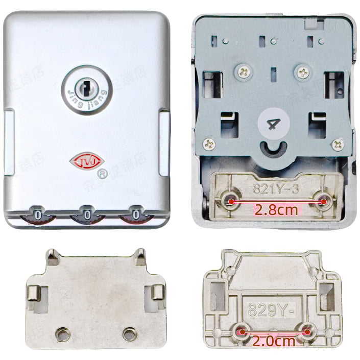 Κλειδαριά αποσκευών – TSA εγκεκριμένη συνδυαστική κλειδαριά, ABS περίβλημα, Κωδικός προϊόντος 002, Καλοκαίρι 2023