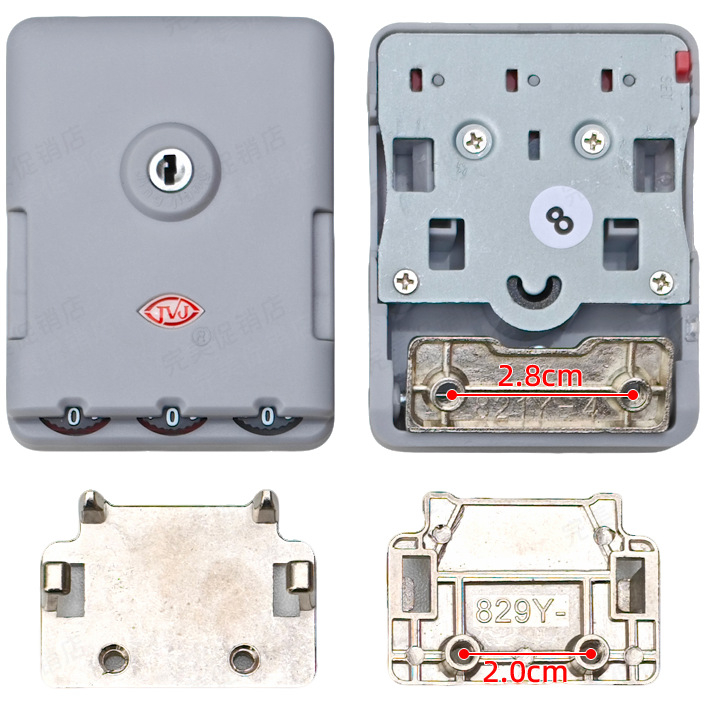 Κλειδαριά αποσκευών – TSA εγκεκριμένη συνδυαστική κλειδαριά, ABS περίβλημα, Κωδικός προϊόντος 002, Καλοκαίρι 2023