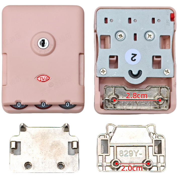 Κλειδαριά αποσκευών – TSA εγκεκριμένη συνδυαστική κλειδαριά, ABS περίβλημα, Κωδικός προϊόντος 002, Καλοκαίρι 2023