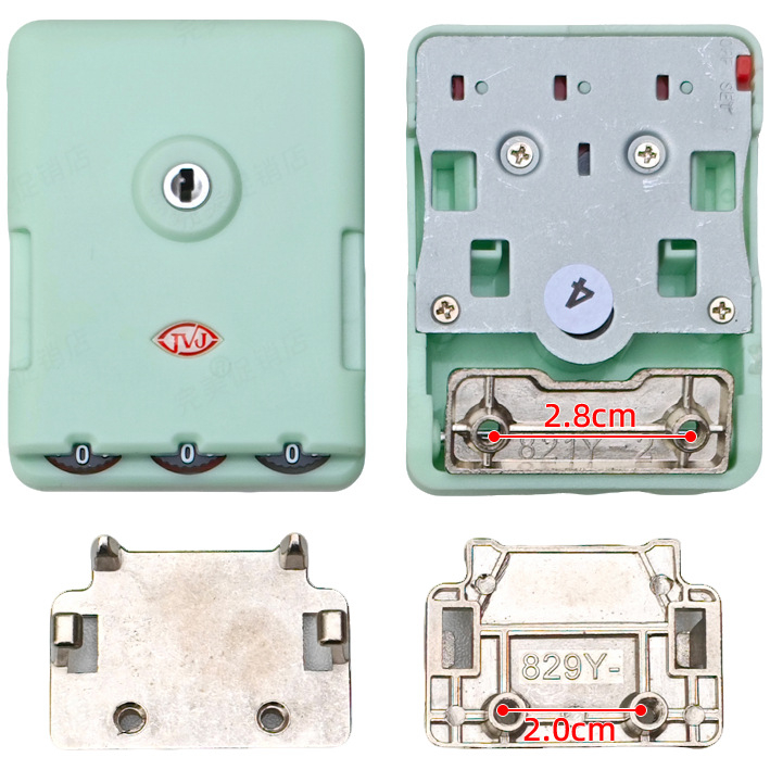 Κλειδαριά αποσκευών – TSA εγκεκριμένη συνδυαστική κλειδαριά, ABS περίβλημα, Κωδικός προϊόντος 002, Καλοκαίρι 2023