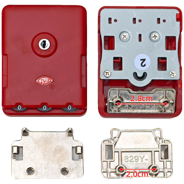 Κλειδαριά αποσκευών – TSA εγκεκριμένη συνδυαστική κλειδαριά, ABS περίβλημα, Κωδικός προϊόντος 002, Καλοκαίρι 2023