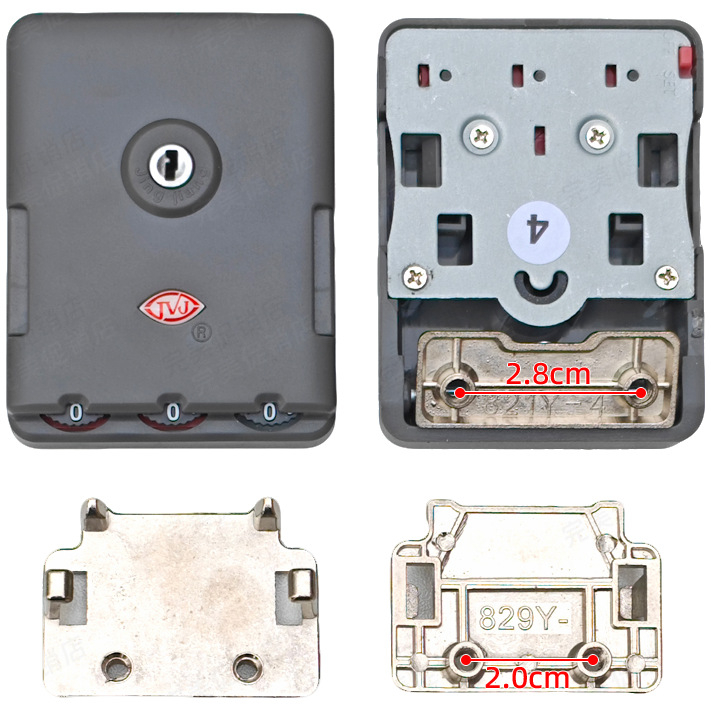 Κλειδαριά αποσκευών – TSA εγκεκριμένη συνδυαστική κλειδαριά, ABS περίβλημα, Κωδικός προϊόντος 002, Καλοκαίρι 2023