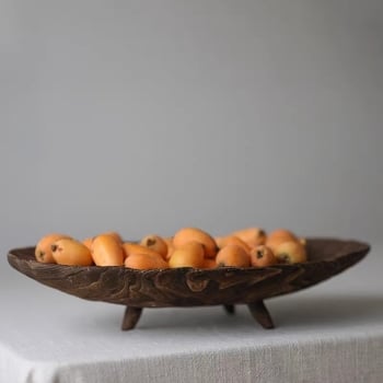 Pladanj za voće i košarica od masivnog drveta, Wabi-Sabi stil, vintage dizajn za dnevni boravak, izlazak zimi 2020., šifra 817747239