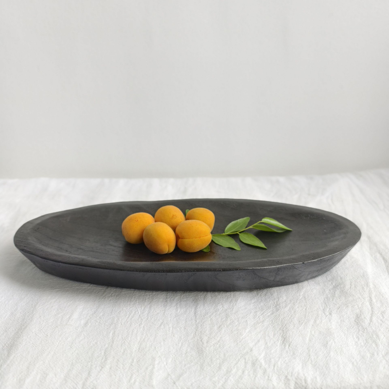 Pladanj za voće i košarica od masivnog drveta, Wabi-Sabi stil, vintage dizajn za dnevni boravak, izlazak zimi 2020., šifra 817747239