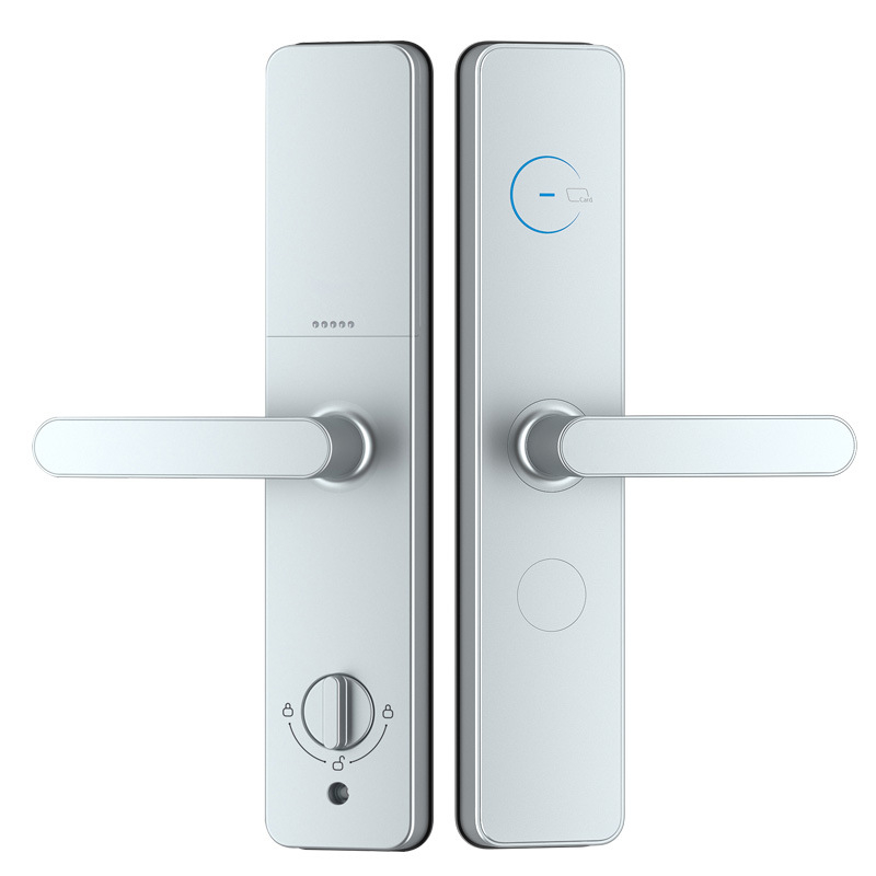 Брава за врати с пръстов отпечатък за сигурни и дървени врати, Da pi yang, алуминиева сплав, модел N333