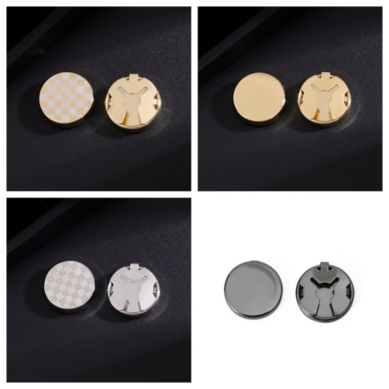 Κουμπάκια μανικιών, κορεάτικου στυλ, unisex, ηλεκτροπλατιωμένα, σχέδιο με κουμπί-χελώνα