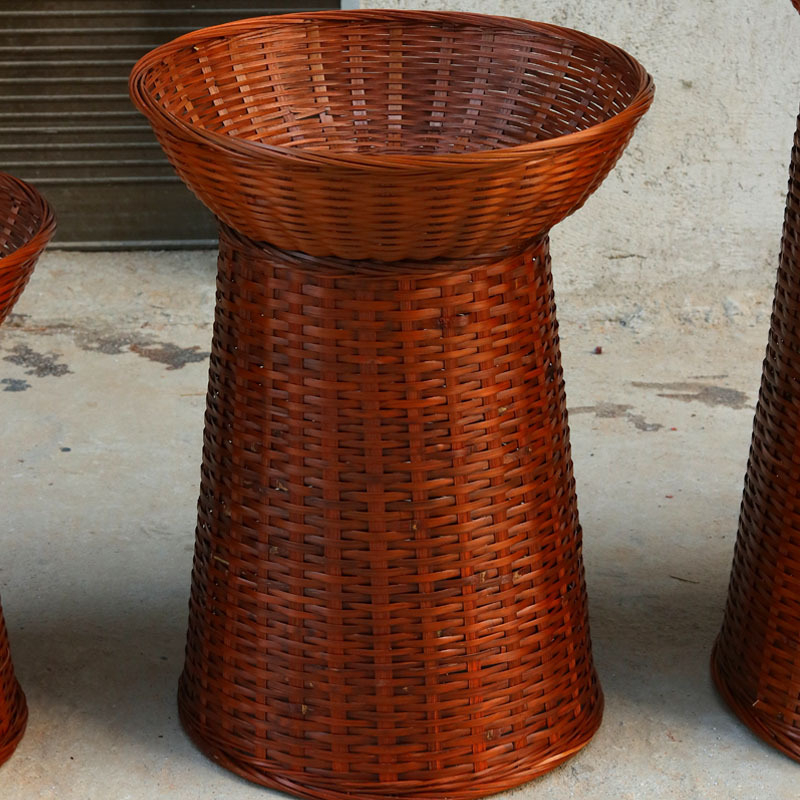 Koš za pohranu od bambusovog pletenja, model ZSLS002, za voće i povrće, idiličan stil
