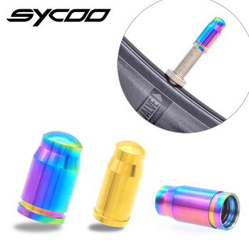 Sycoo capac de valve Presta, titan pentru bicicletă de munte, personalizabil, pachet cu 2 bucăți
