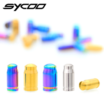 Sycoo capac de valve Presta, titan pentru bicicletă de munte, personalizabil, pachet cu 2 bucăți