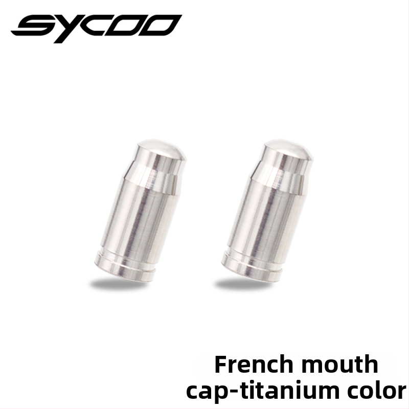 Sycoo capac de valve Presta, titan pentru bicicletă de munte, personalizabil, pachet cu 2 bucăți