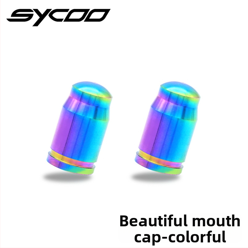 Sycoo capac de valve Presta, titan pentru bicicletă de munte, personalizabil, pachet cu 2 bucăți