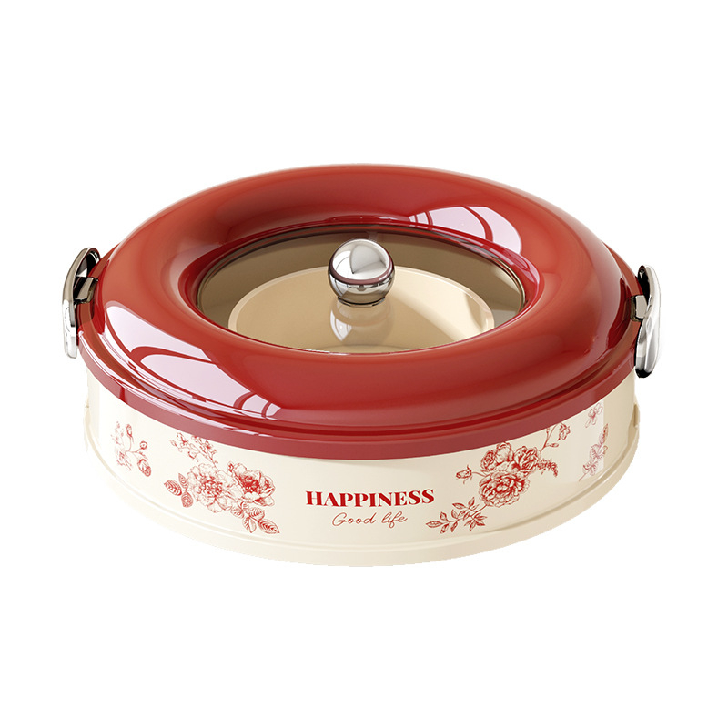 Forgó zárható gyümölcstál, műanyag tároló rekesz snackekhez és aszalt gyümölcsökhöz (Anyag: PET+ABS; Márka: A corner of a mountain; Stílus: aranyos, rajzfilmszerű; Kiadási év: 2025)